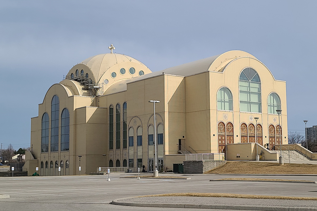 St. Mark Coptic Orthodox Cathedral — church woodwork — Markham, Ontario — view 11