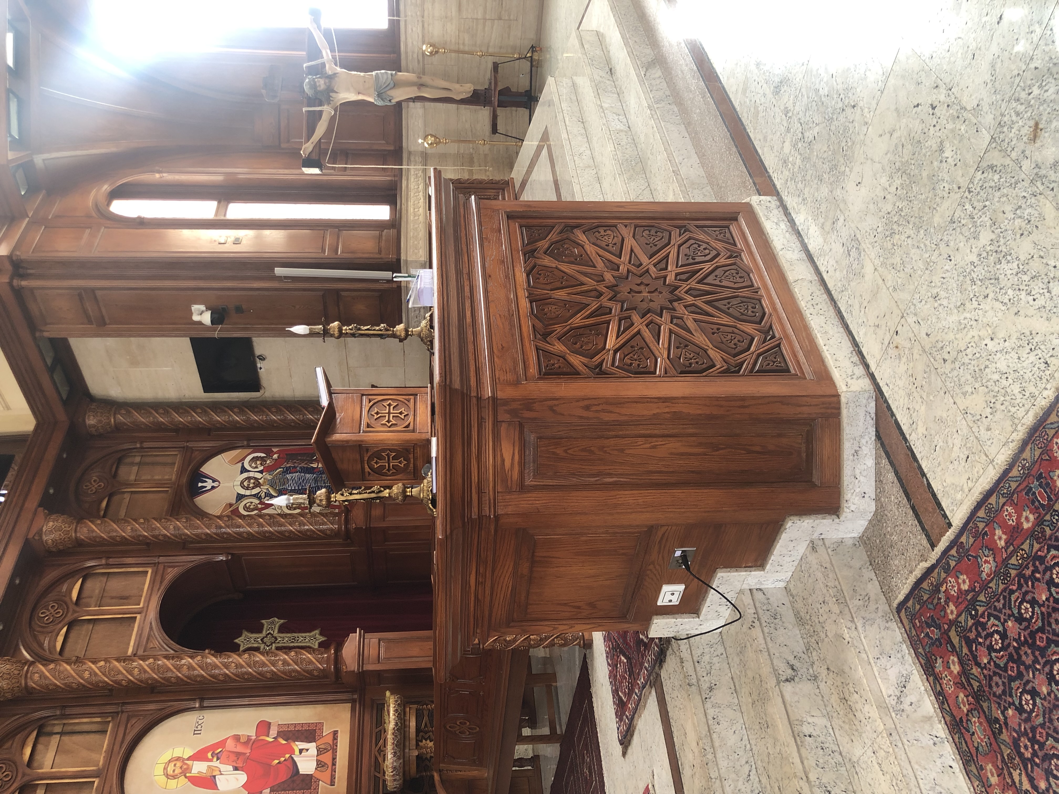 St. Anthony Coptic Orthodox Church — church woodwork — Cairo, Egypt — view 16
