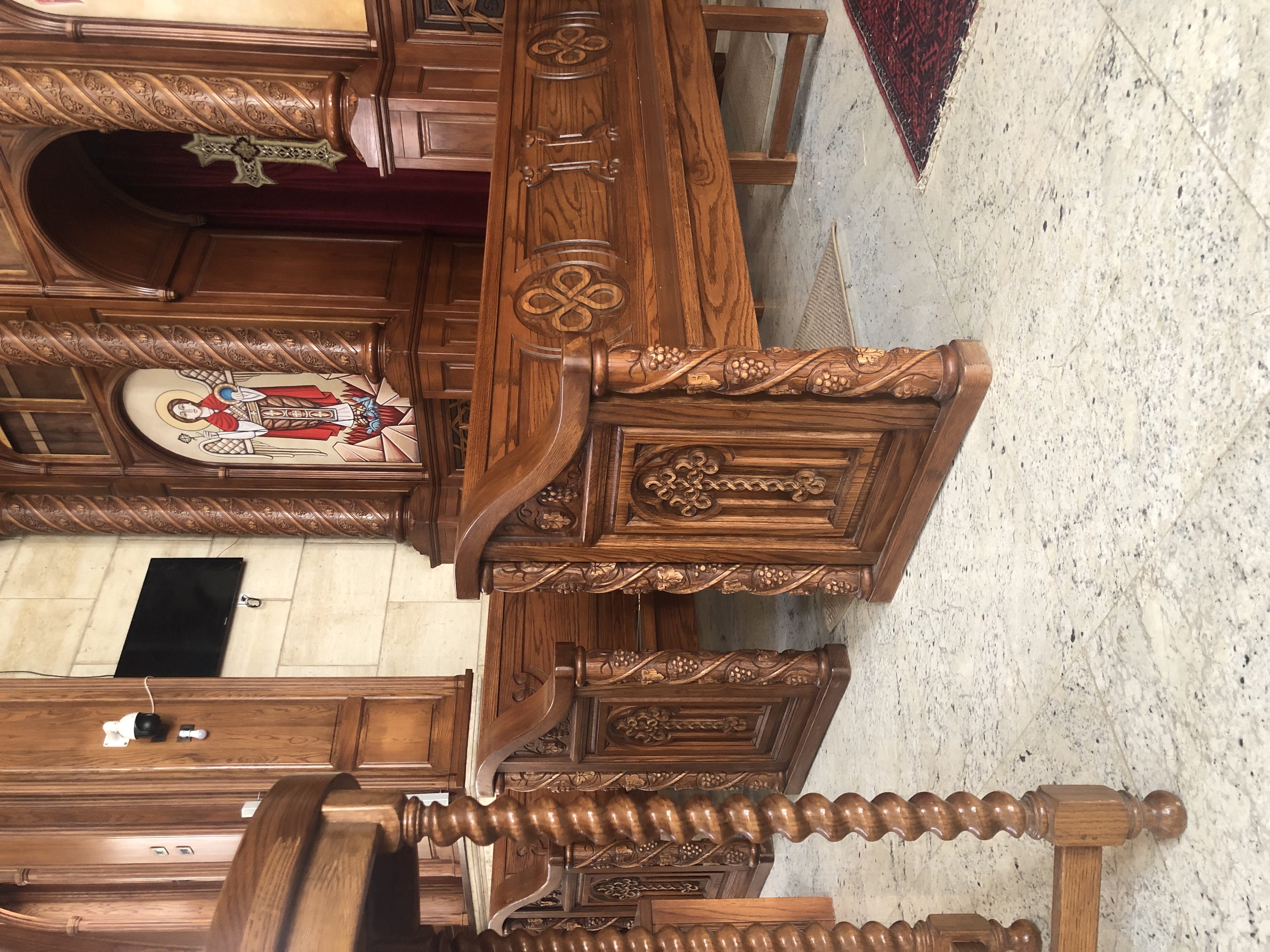 St. Anthony Coptic Orthodox Church — church woodwork — Cairo, Egypt — view 19