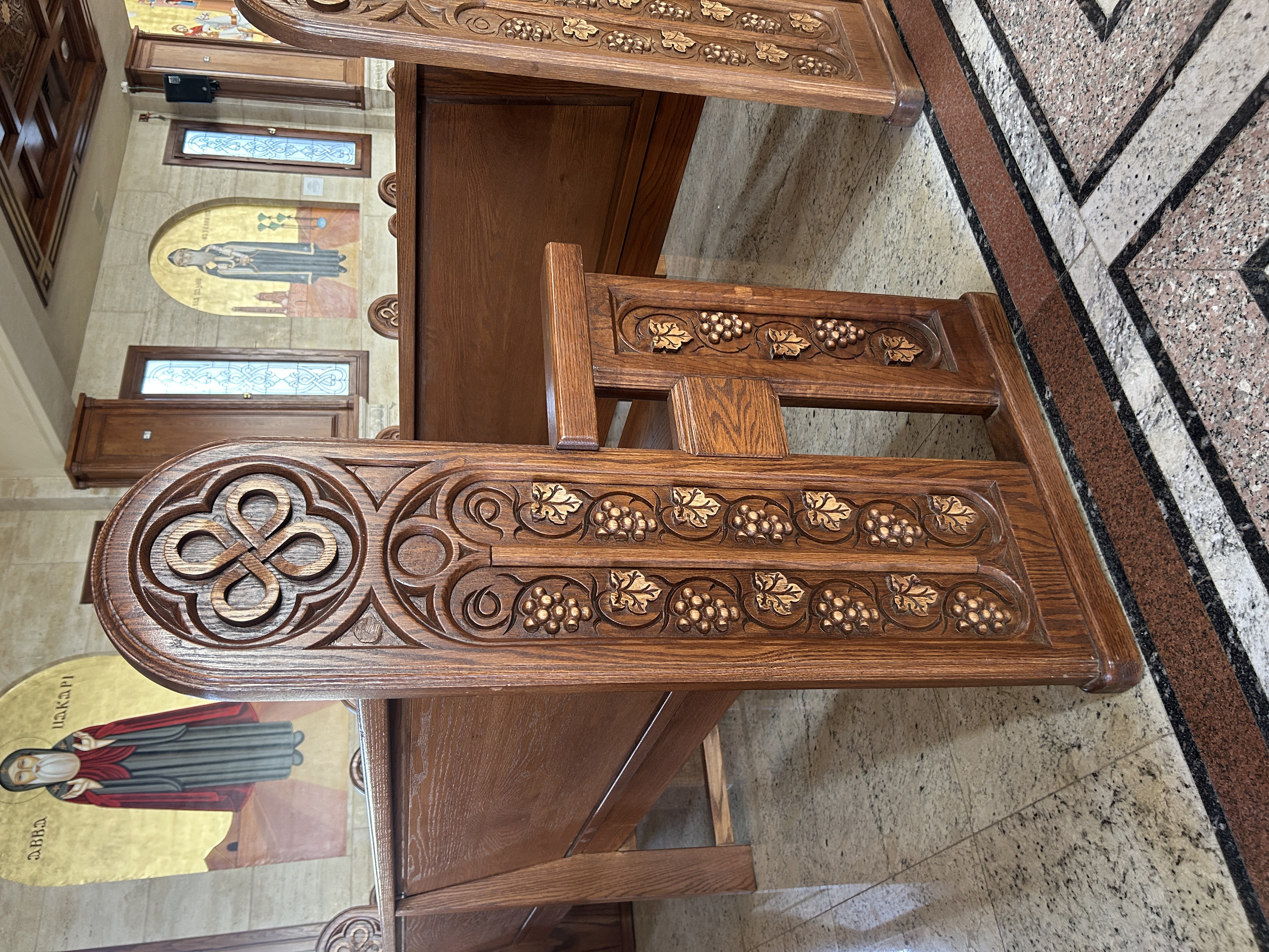 St. Anthony Coptic Orthodox Church — church woodwork — Cairo, Egypt — view 25