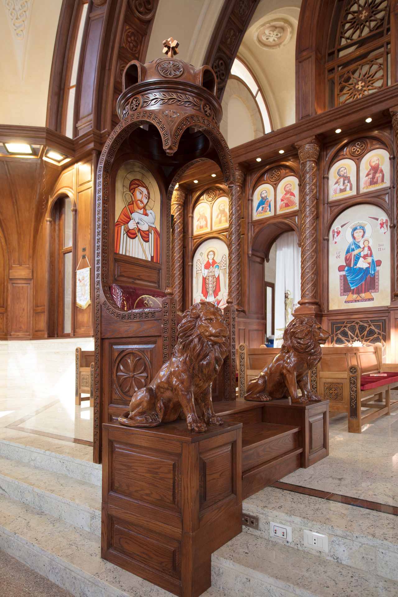 St. Anthony Coptic Orthodox Church — church woodwork — Cairo, Egypt — view 31