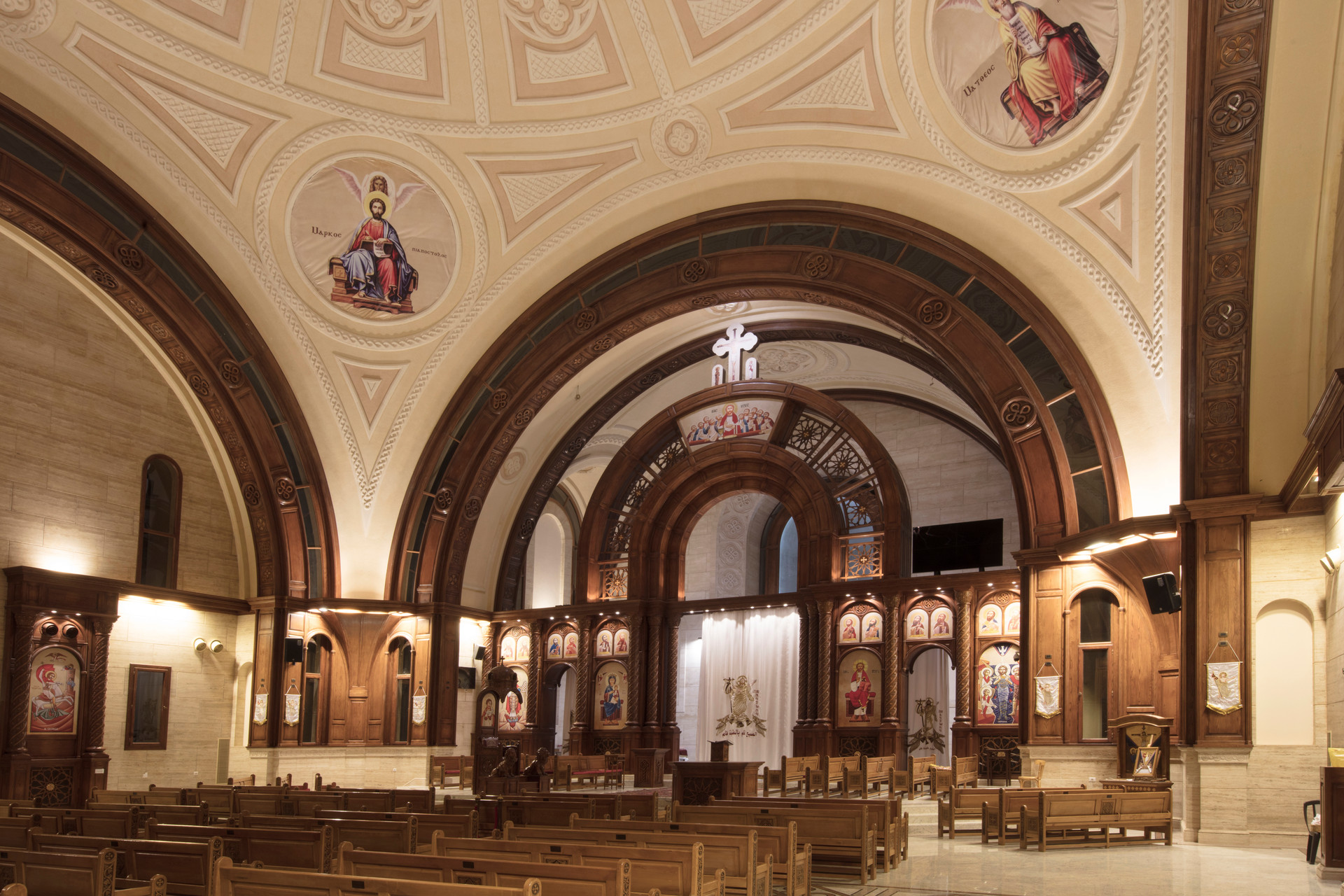 St. Anthony Coptic Orthodox Church — church woodwork — Cairo, Egypt — view 36