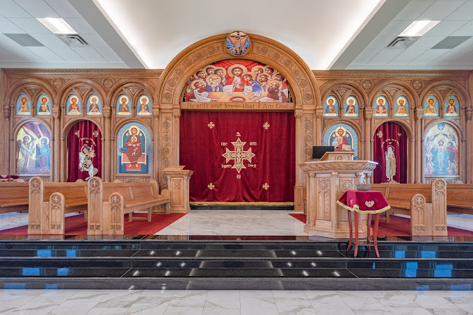 Holy Cross Coptic Orthodox Church — church woodwork — Austin, Texas — view 2