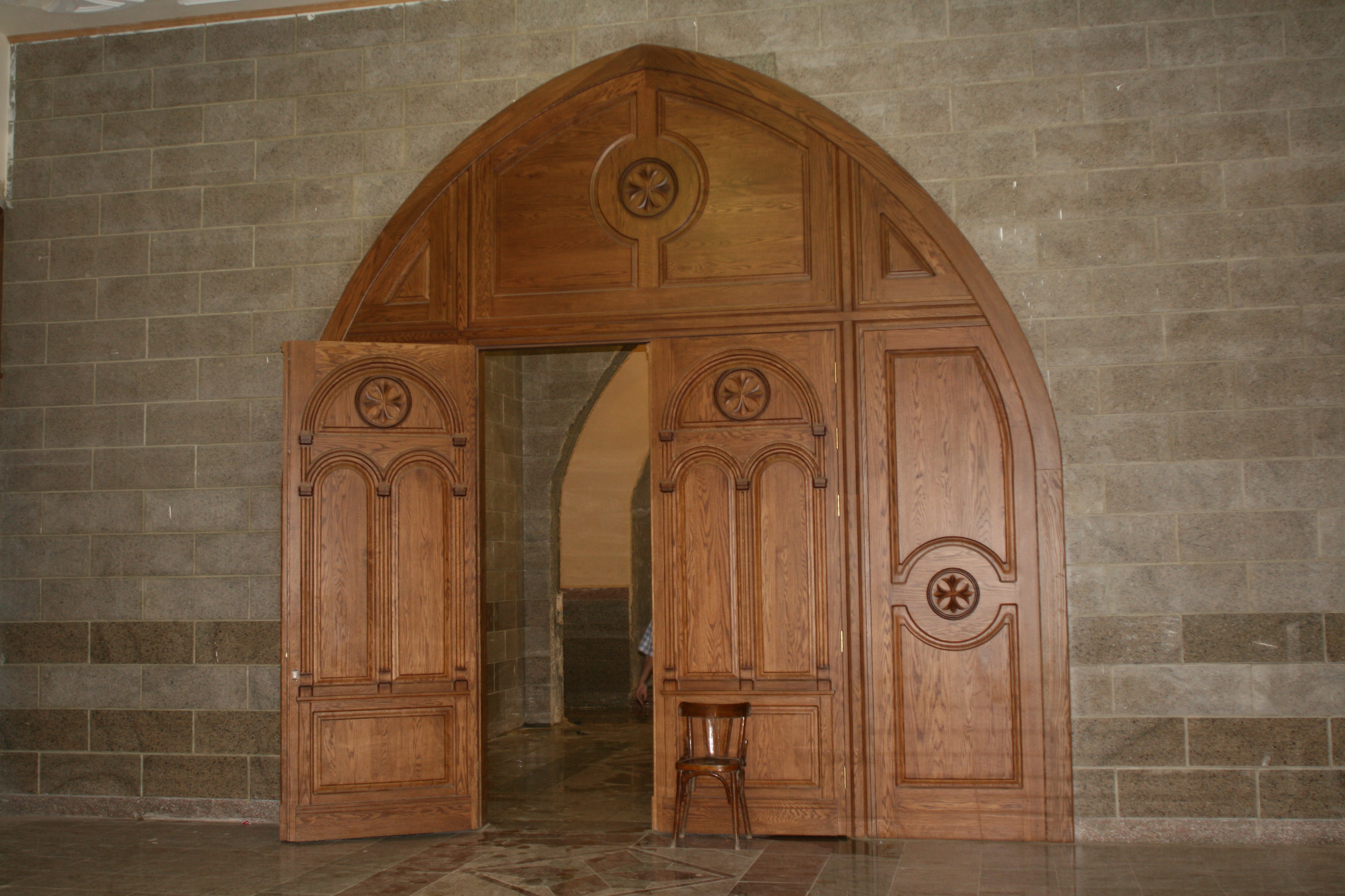 Church of the Virgin Mary and St. Mark — church woodwork — 6th of October City, Egypt — view 13