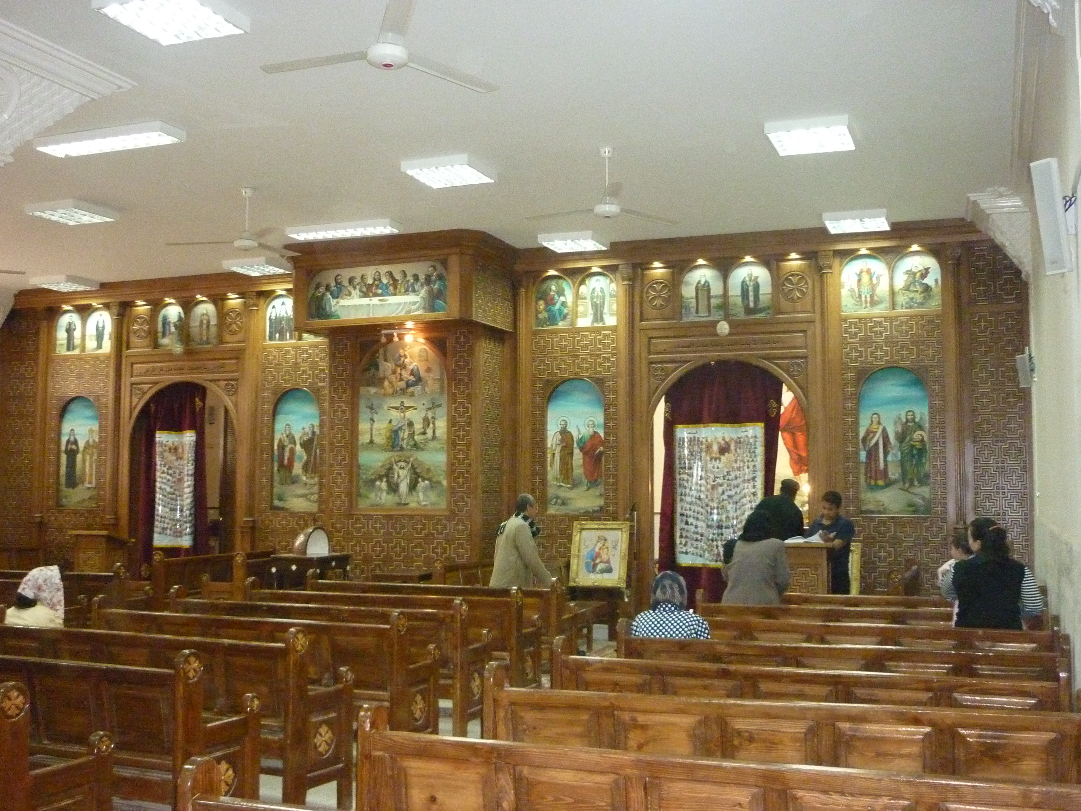 Diocese of Bani Mazar & Bahnasa — church woodwork — Bani Mazar, Egypt — view 2