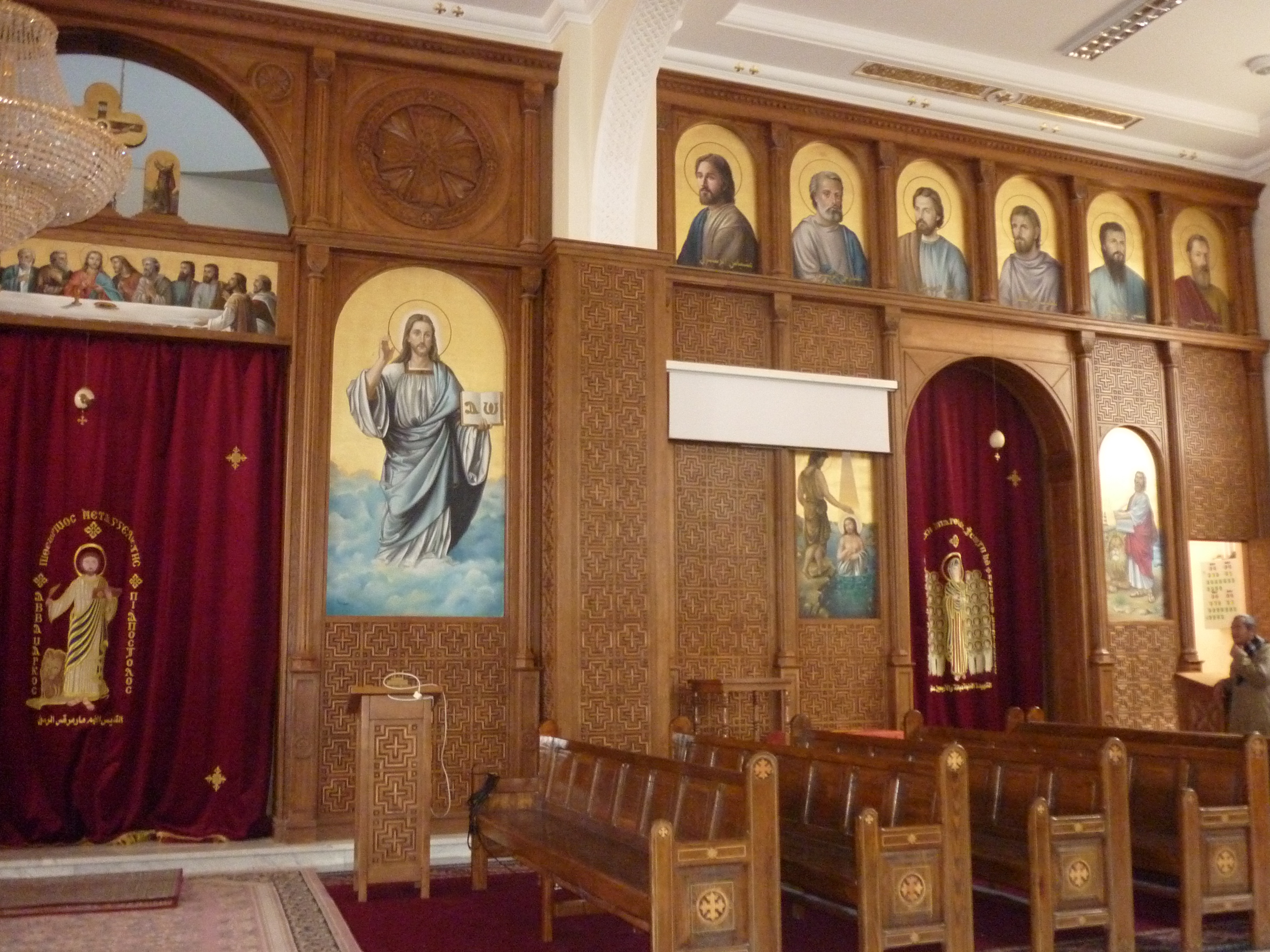Diocese of Bani Mazar & Bahnasa — church woodwork — Bani Mazar, Egypt — view 3