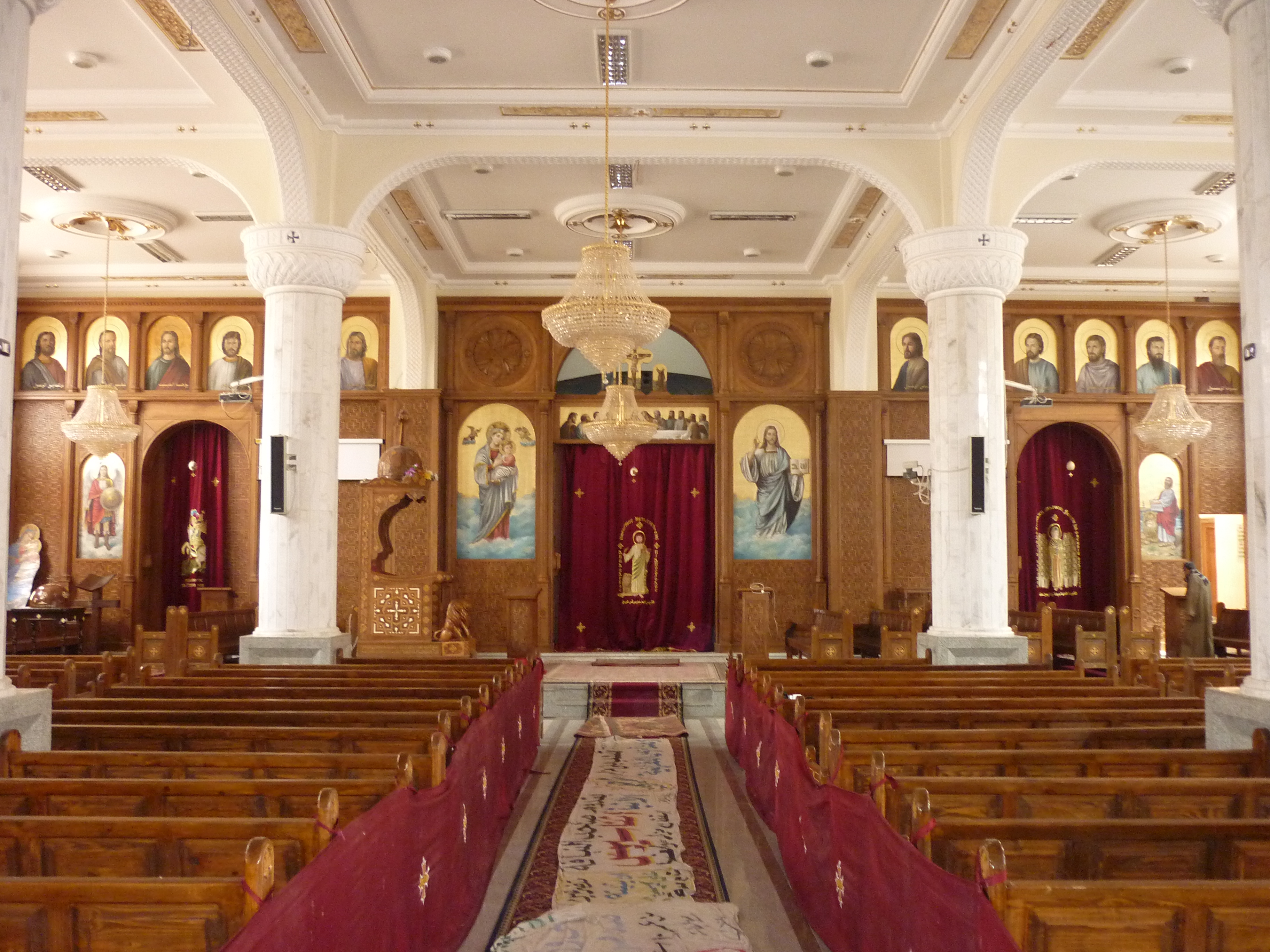 Diocese of Bani Mazar & Bahnasa — church woodwork — Bani Mazar, Egypt — view 12