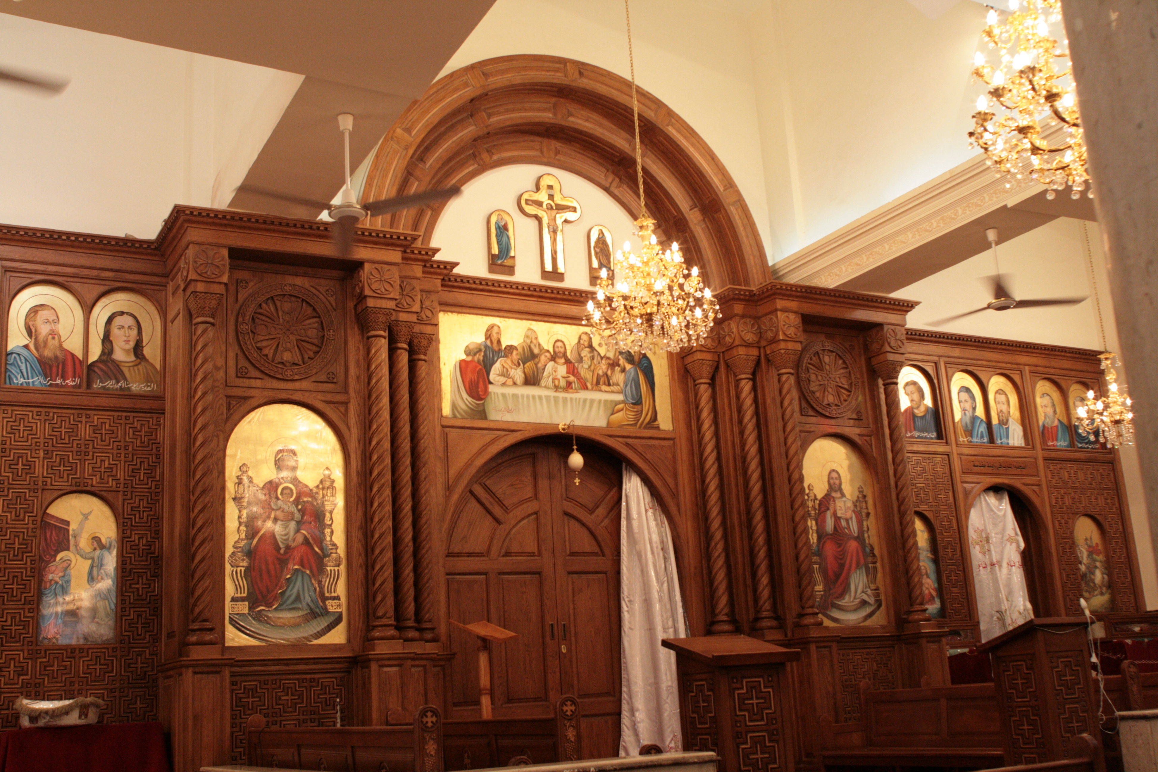 Monastery of St. Mary — church woodwork — Beni Suef, Egypt — view 2