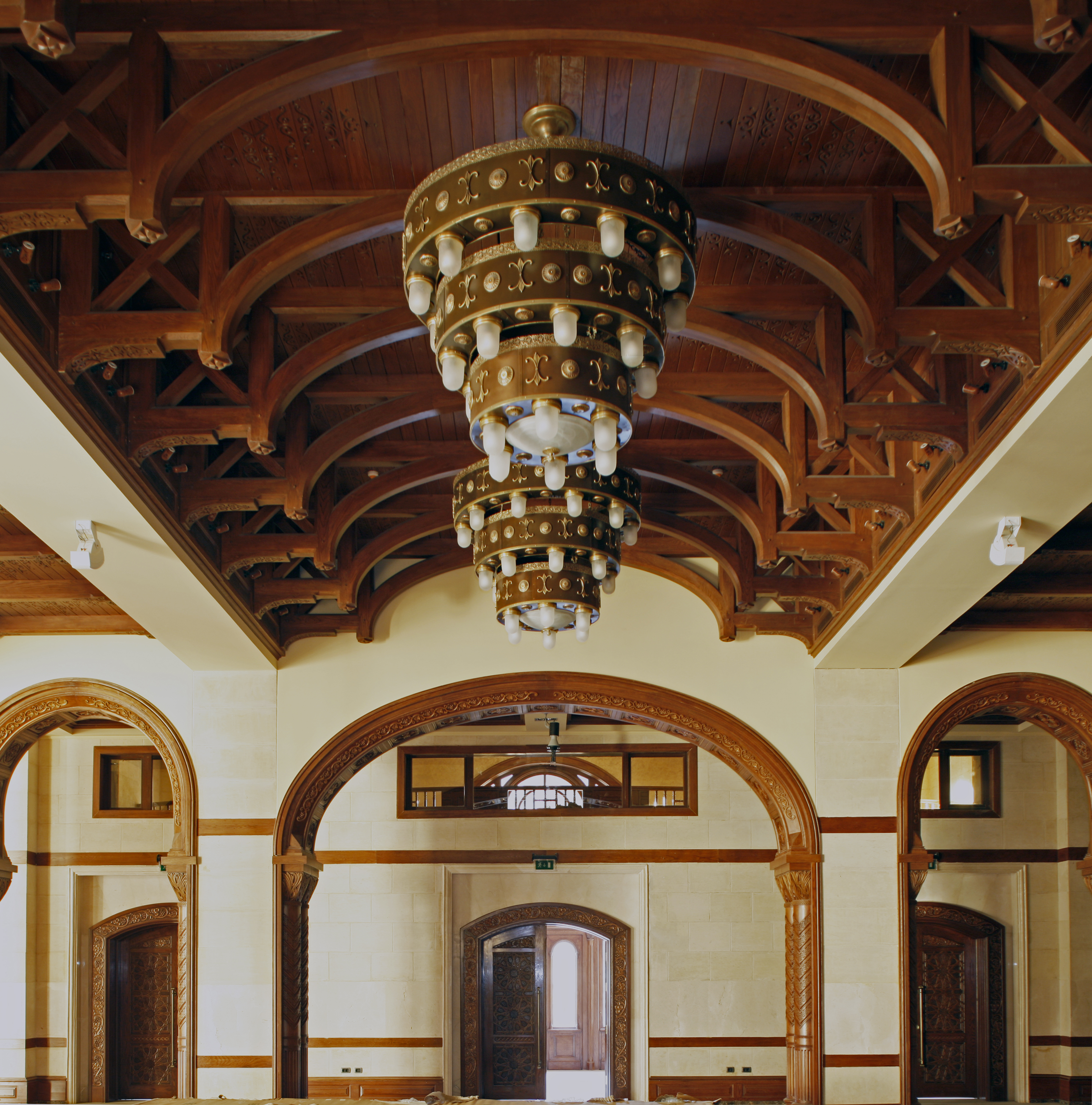 Coptic Orthodox Cultural Center — church woodwork — Cairo, Egypt — view 3