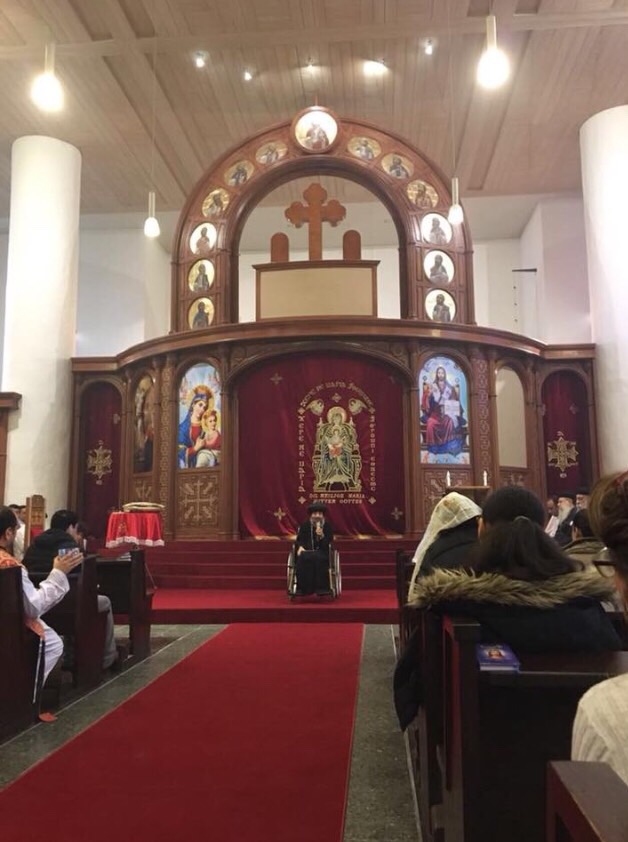 St. Marien Koptisch-Orthodoxe Kirche — church woodwork — Düsseldorf, Germany — view 3