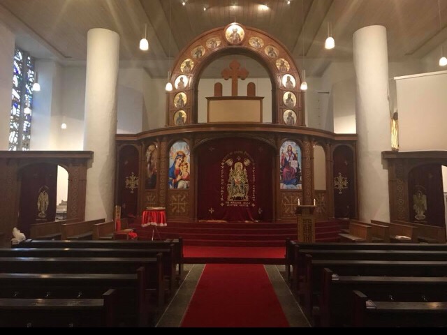 St. Marien Koptisch-Orthodoxe Kirche — church woodwork — Düsseldorf, Germany — view 4