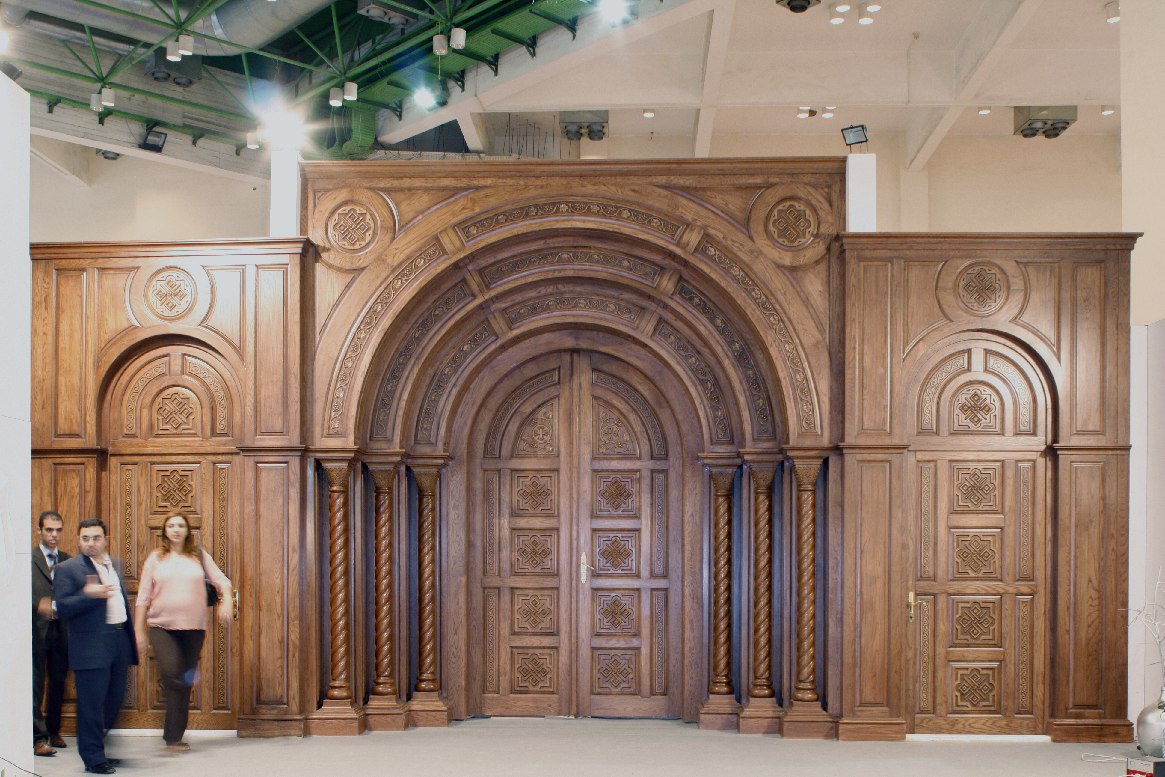 Coptic Orthodox Cathedral of Fayoum — church woodwork — Fayoum, Egypt — view 1