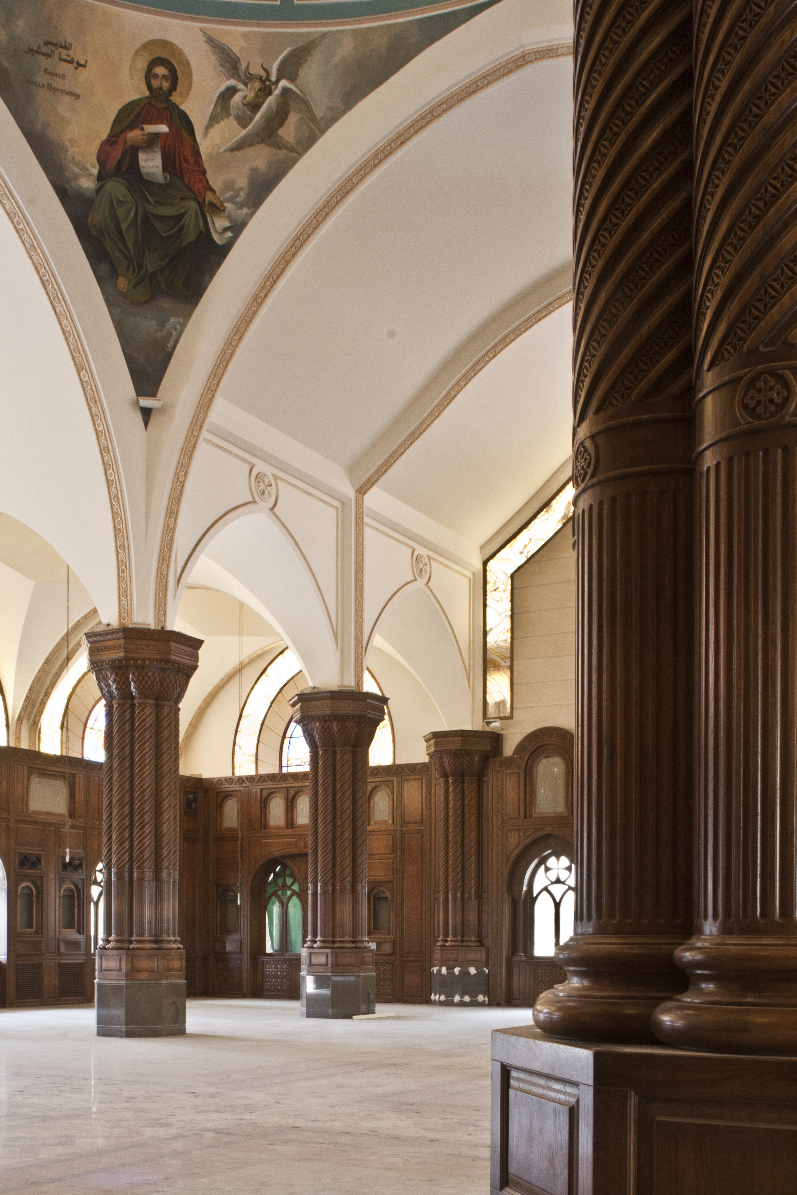 Coptic Orthodox Cathedral of Fayoum — church woodwork — Fayoum, Egypt — view 12