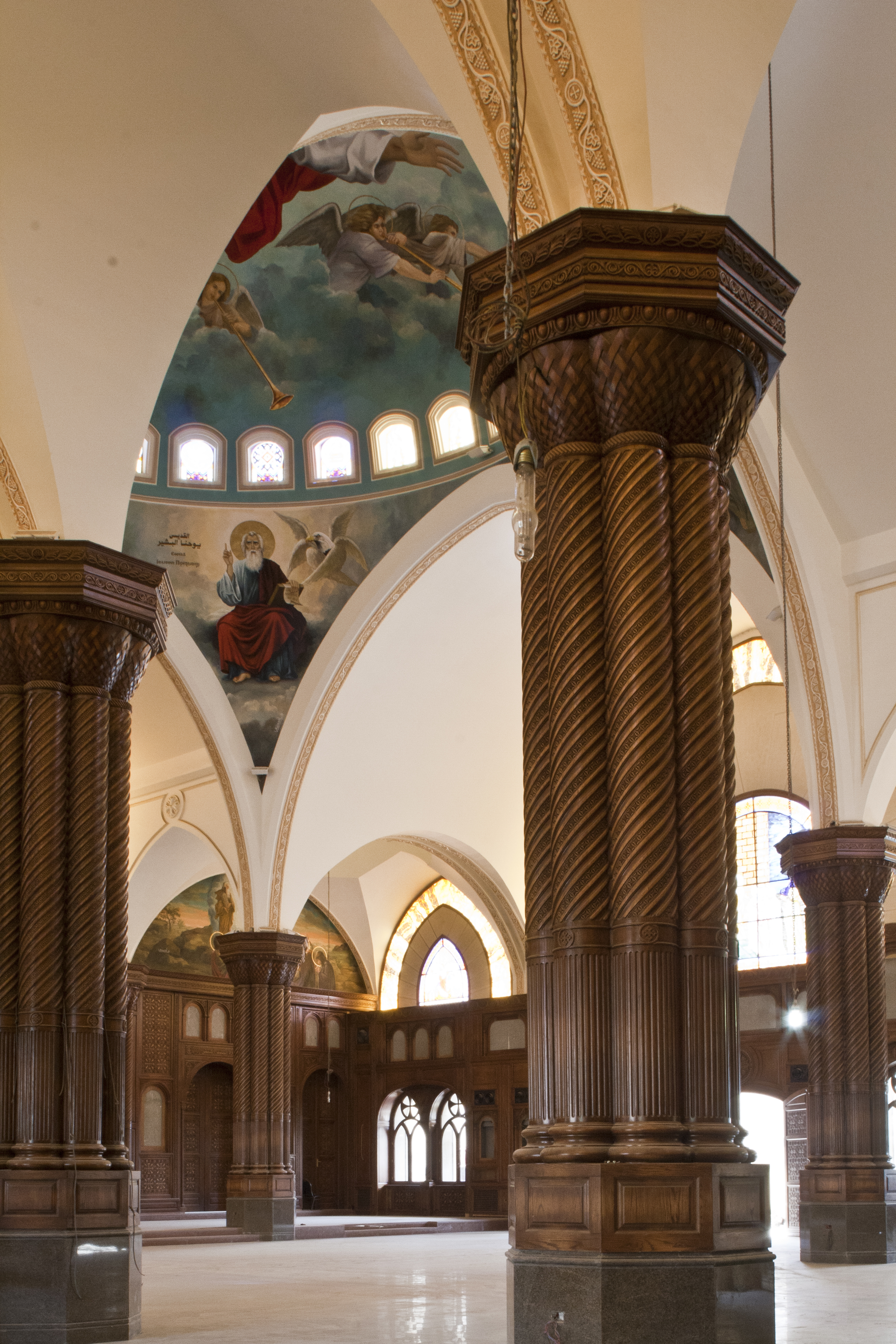 Coptic Orthodox Cathedral of Fayoum — church woodwork — Fayoum, Egypt — view 14