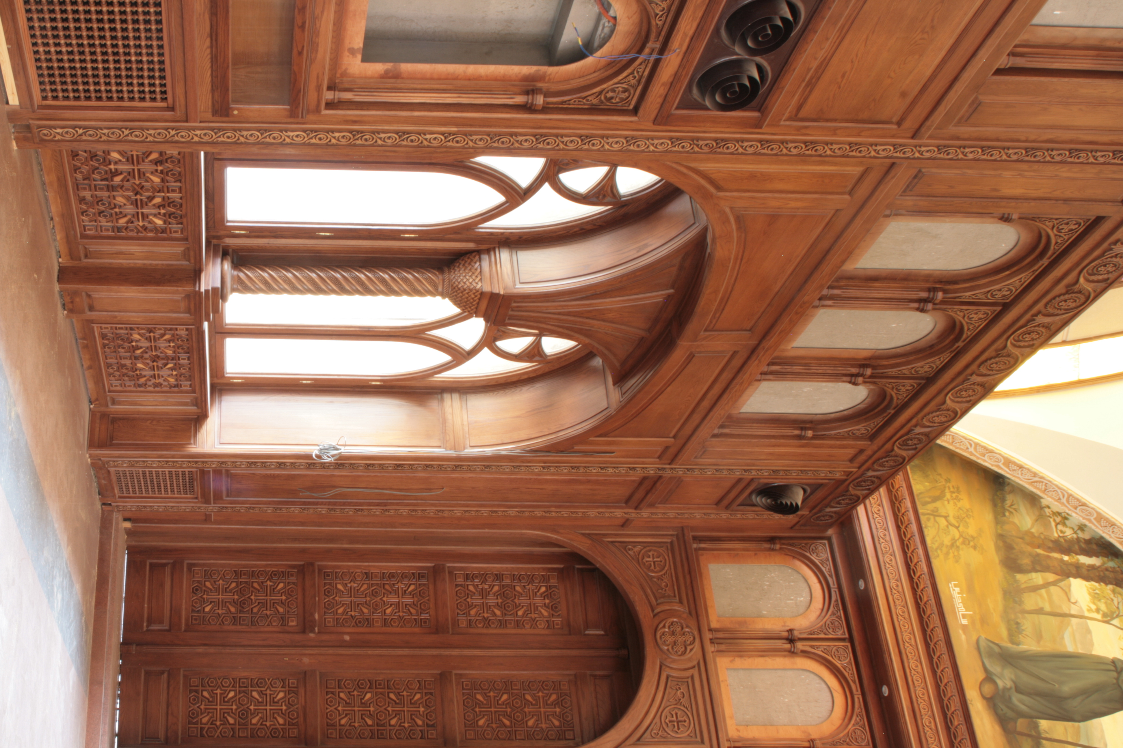 Coptic Orthodox Cathedral of Fayoum — church woodwork — Fayoum, Egypt — view 20