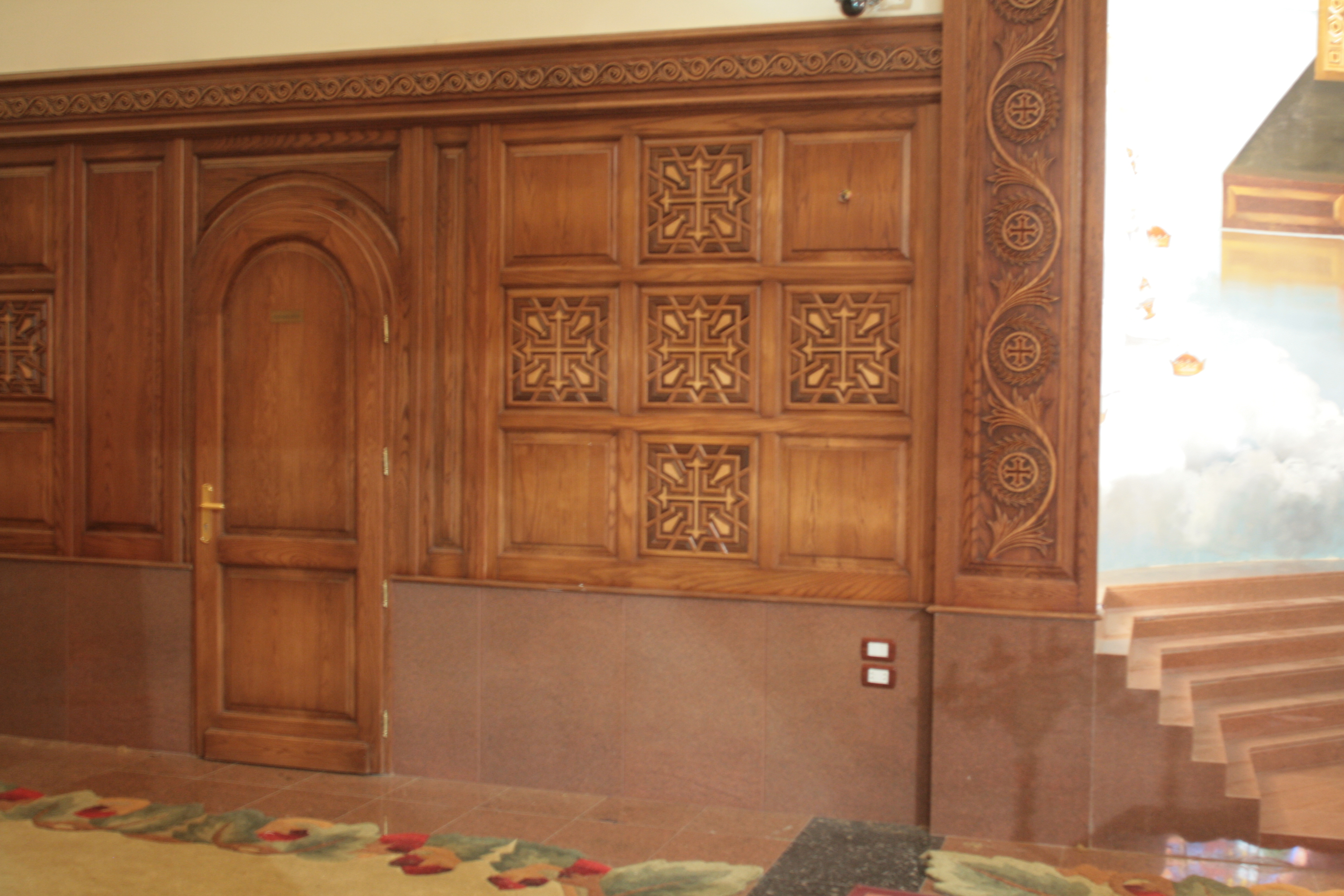 Coptic Orthodox Cathedral of Fayoum — church woodwork — Fayoum, Egypt — view 57