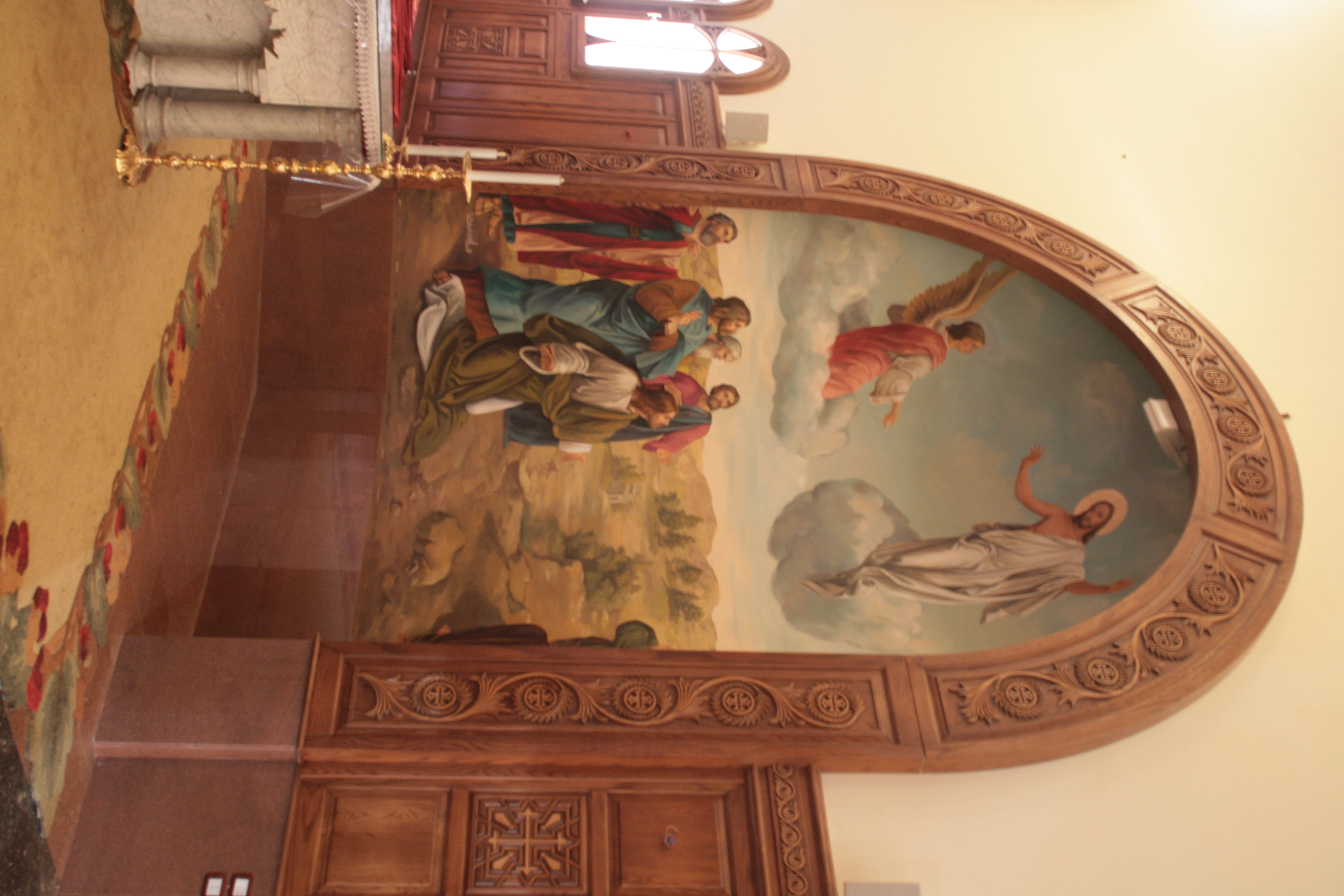 Coptic Orthodox Cathedral of Fayoum — church woodwork — Fayoum, Egypt — view 58