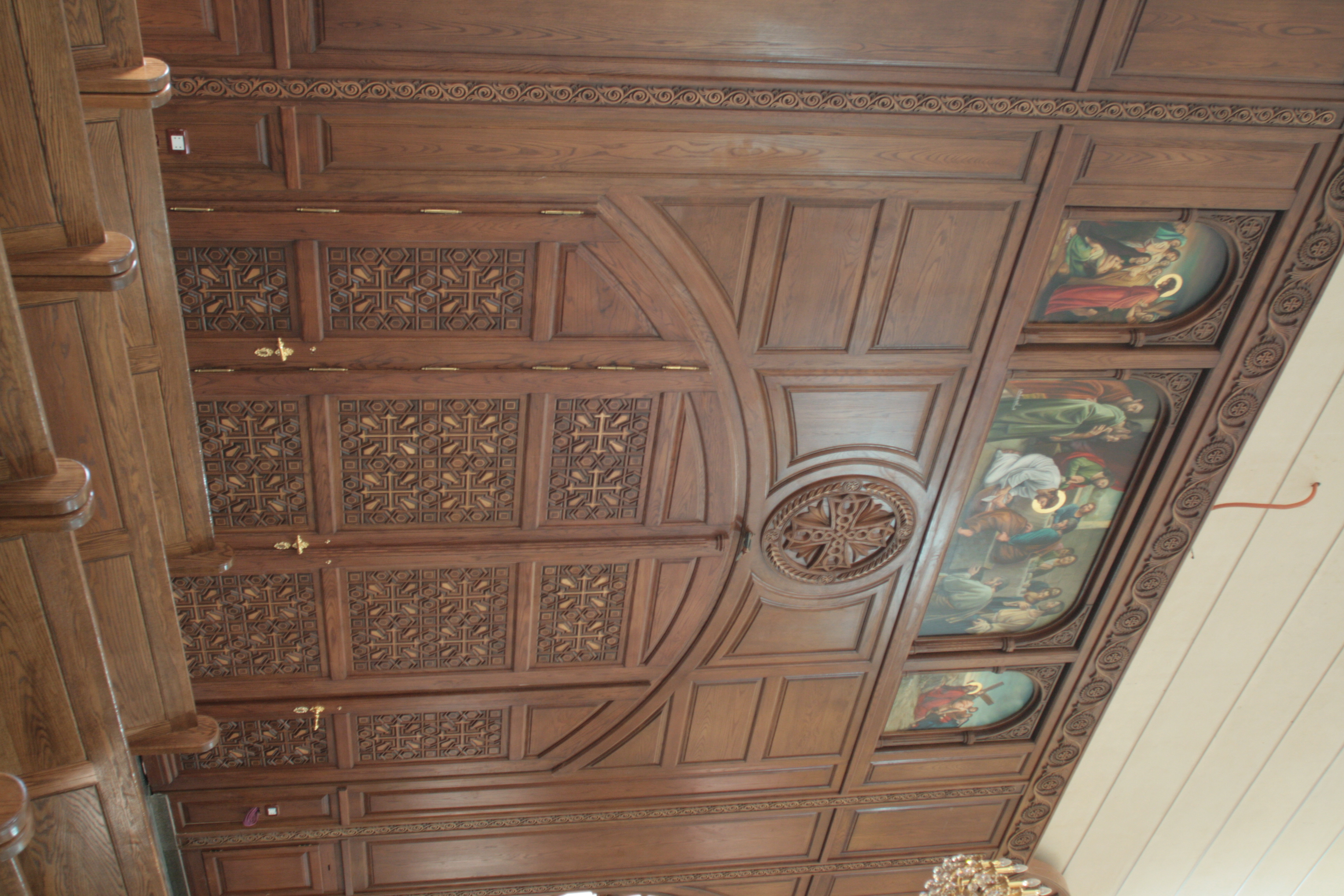 Coptic Orthodox Cathedral of Fayoum — church woodwork — Fayoum, Egypt — view 67