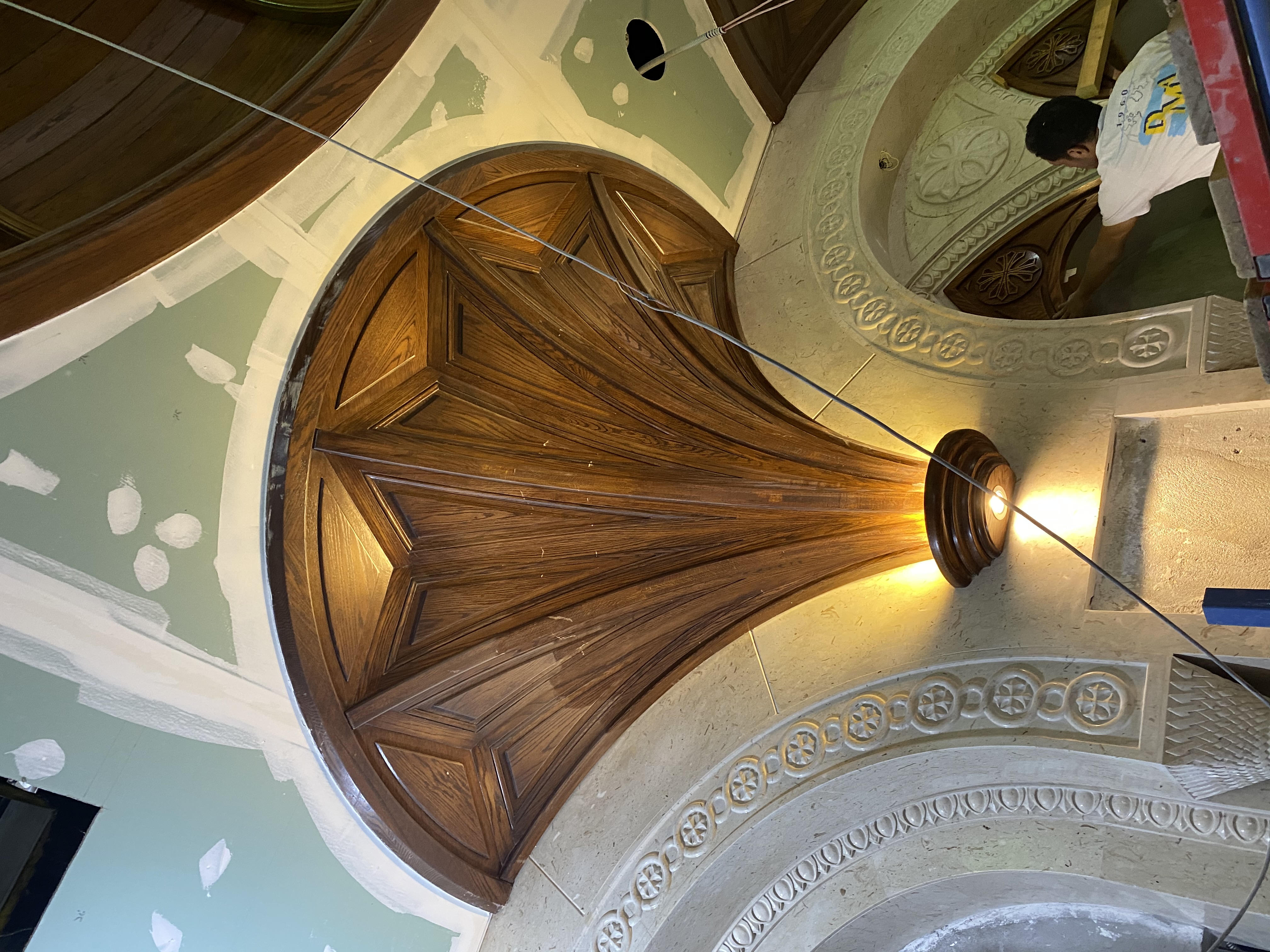 St. Mary Coptic Orthodox Church — church woodwork — Cairo, Egypt — view 1