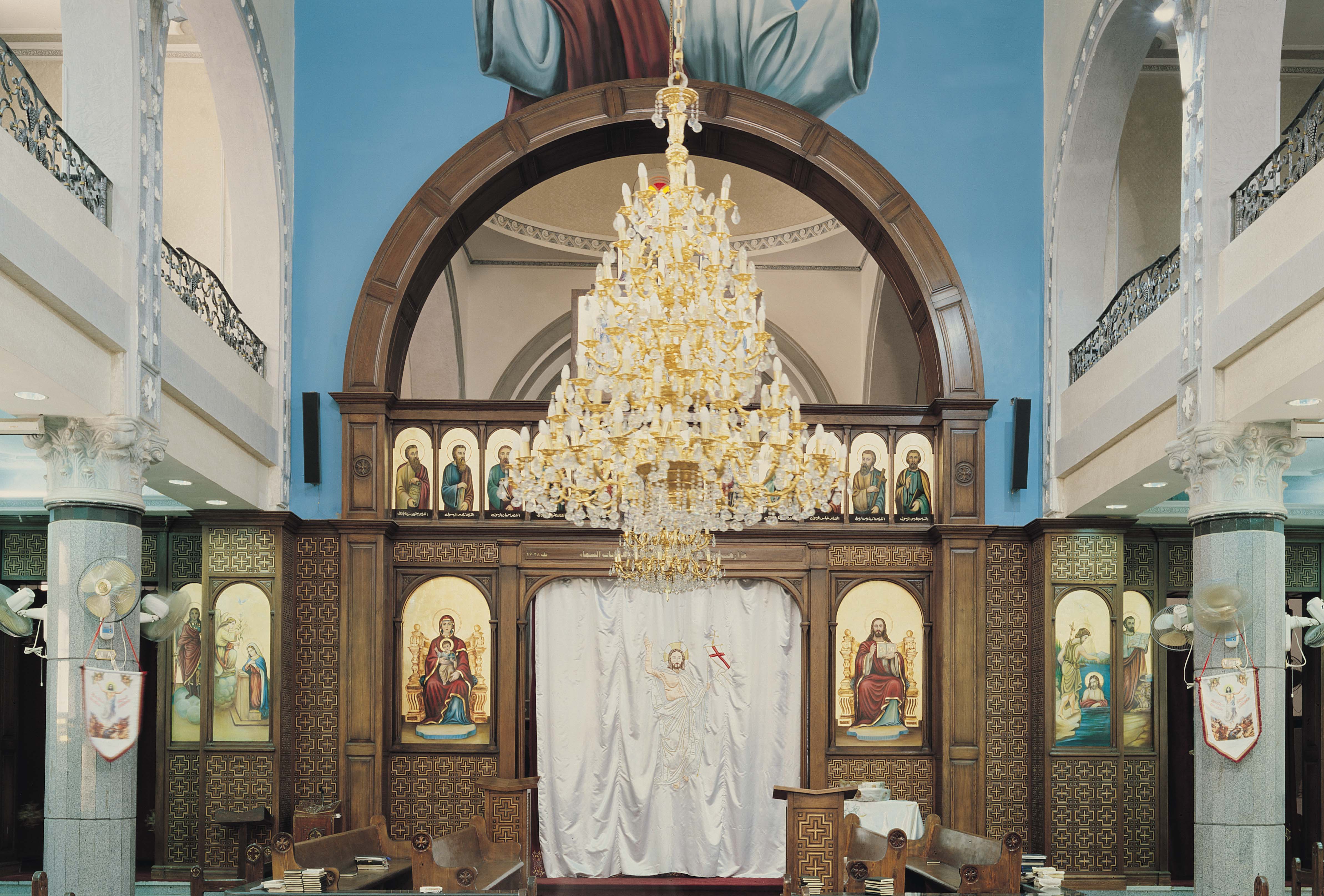 Bany sweef — church woodwork — Beni Suef, Egypt — view 1