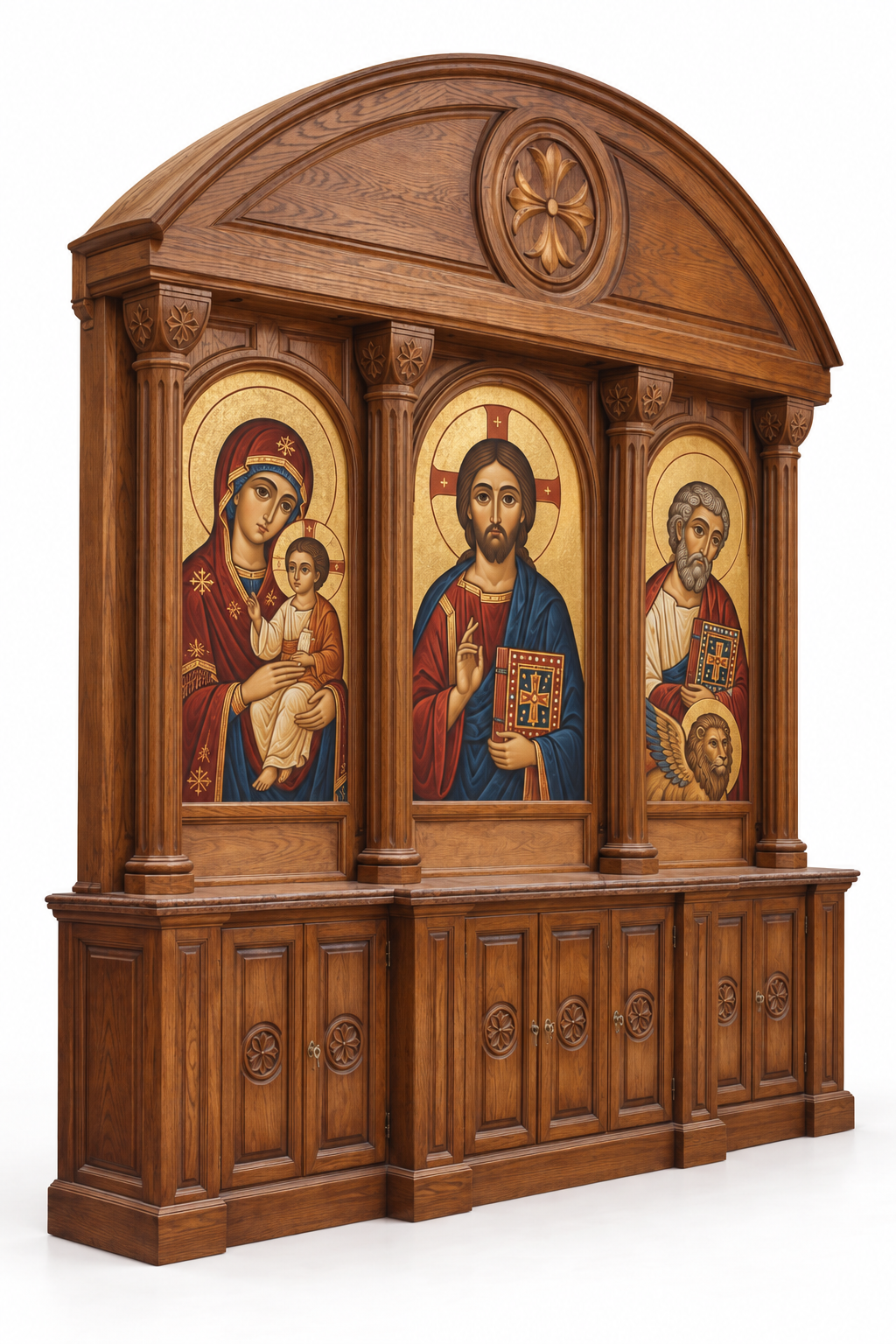 Los Angeles — church woodwork — view 22