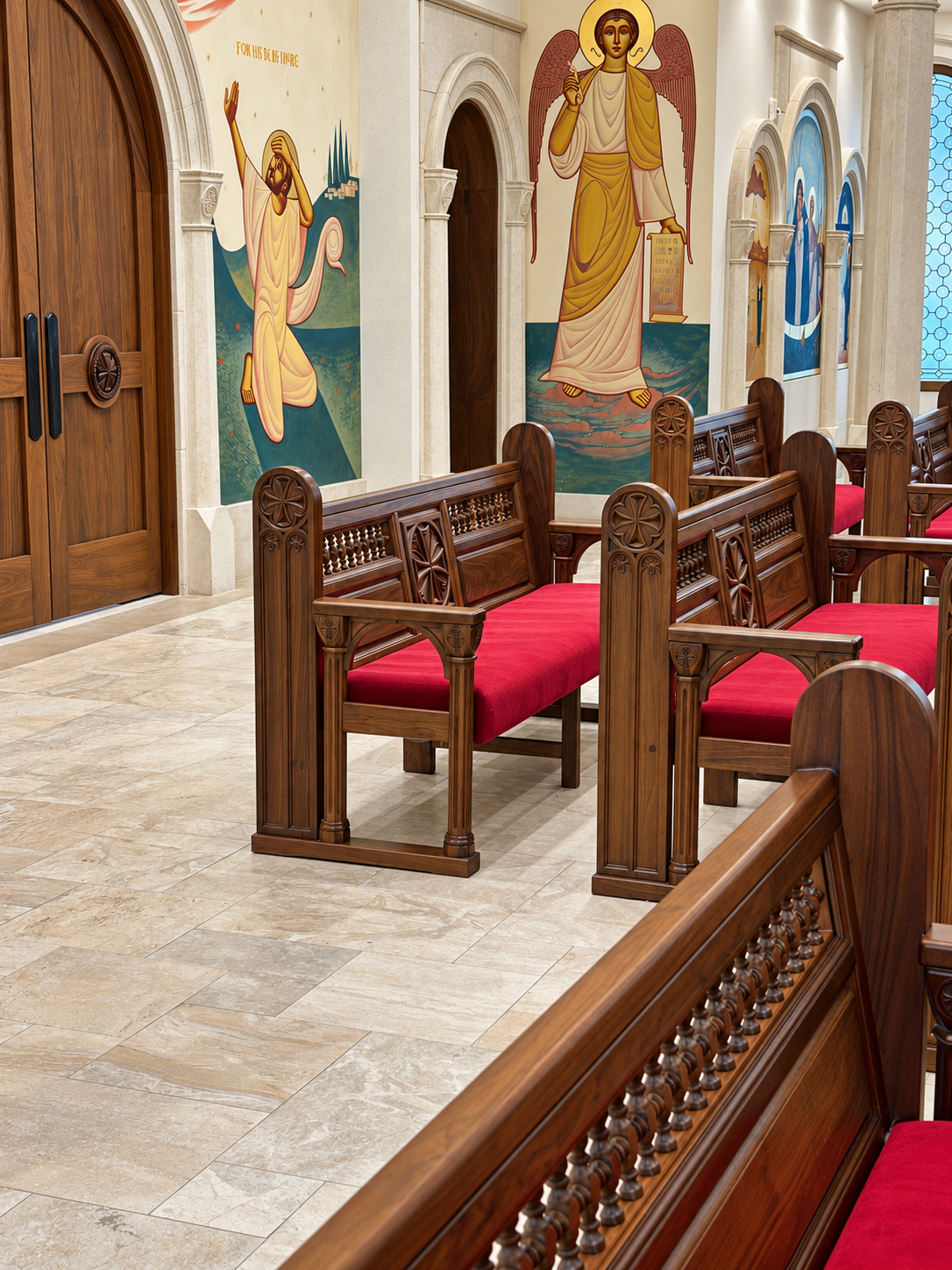 Los Angeles St Paul — church woodwork — view 2