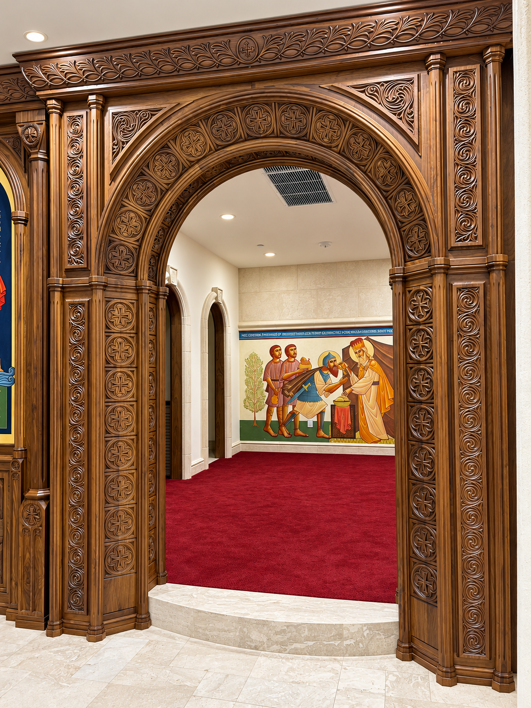 Los Angeles St Paul — church woodwork — view 4