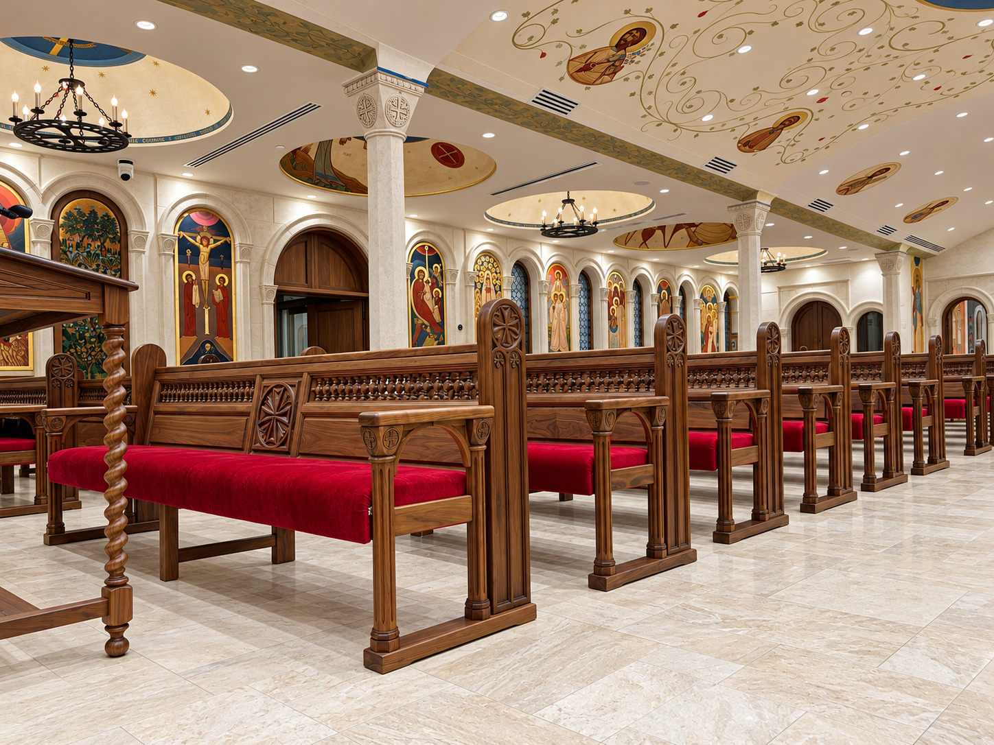 Los Angeles St Paul — church woodwork — view 9