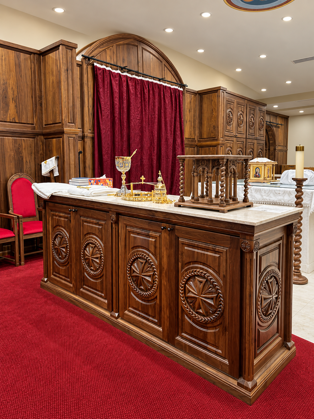 Los Angeles St Paul — church woodwork — view 17