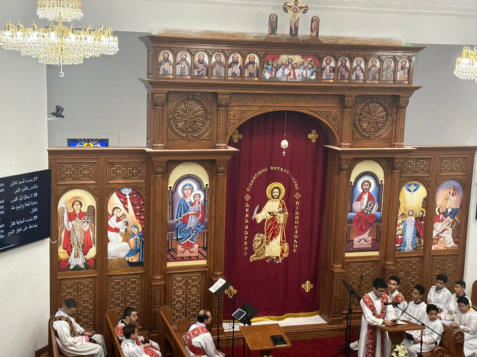 St. Mark Coptic Orthodox Church — church woodwork — Dallas–Fort Worth, Texas — view 3