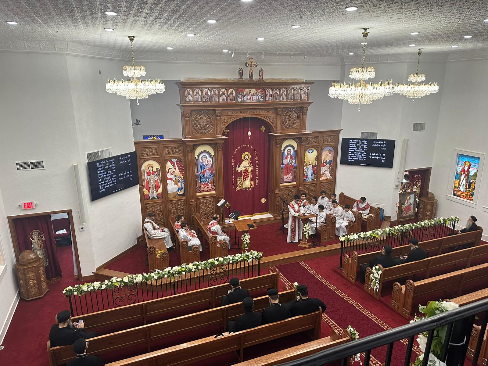 St. Mark Coptic Orthodox Church — church woodwork — Dallas–Fort Worth, Texas — view 4