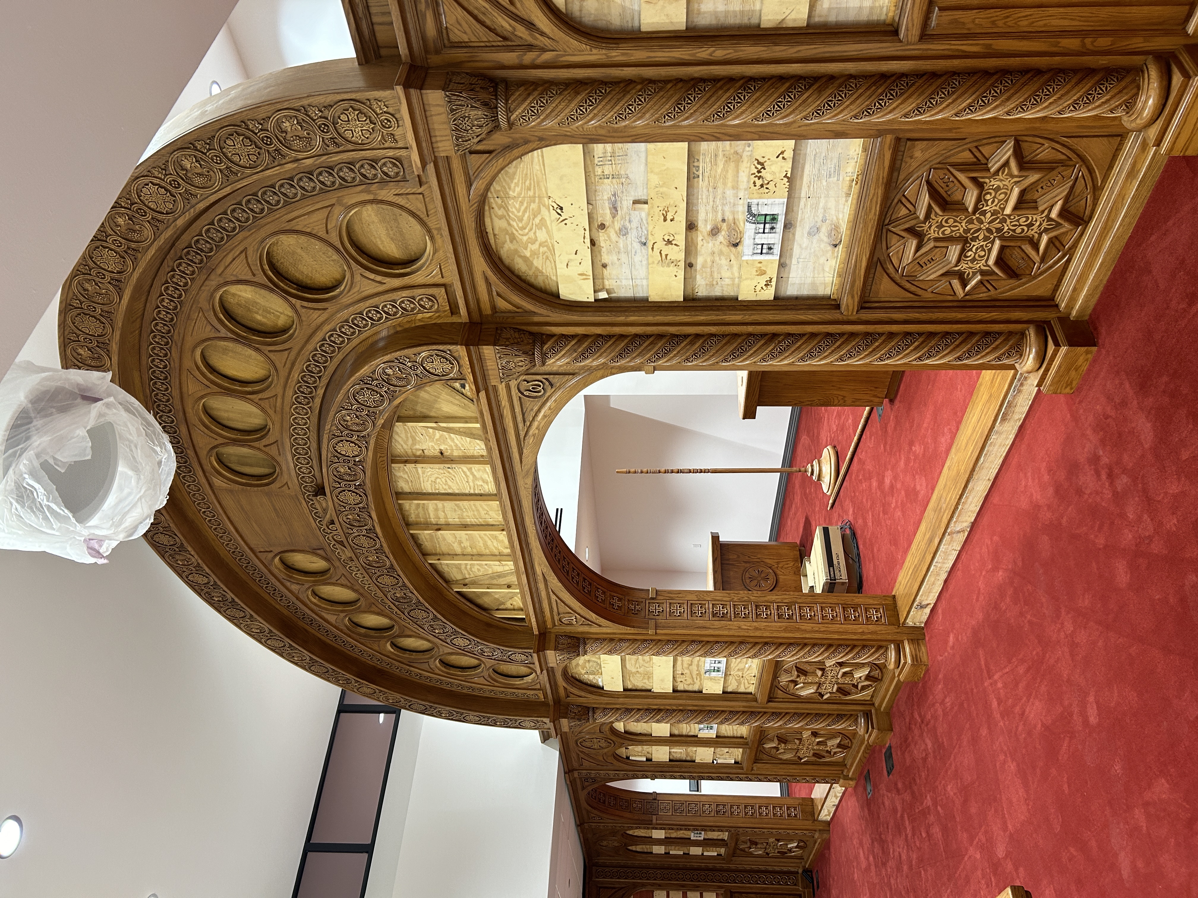 St. Marina American Coptic Orthodox Church — church woodwork — Dallas–Fort Worth, Texas — view 4