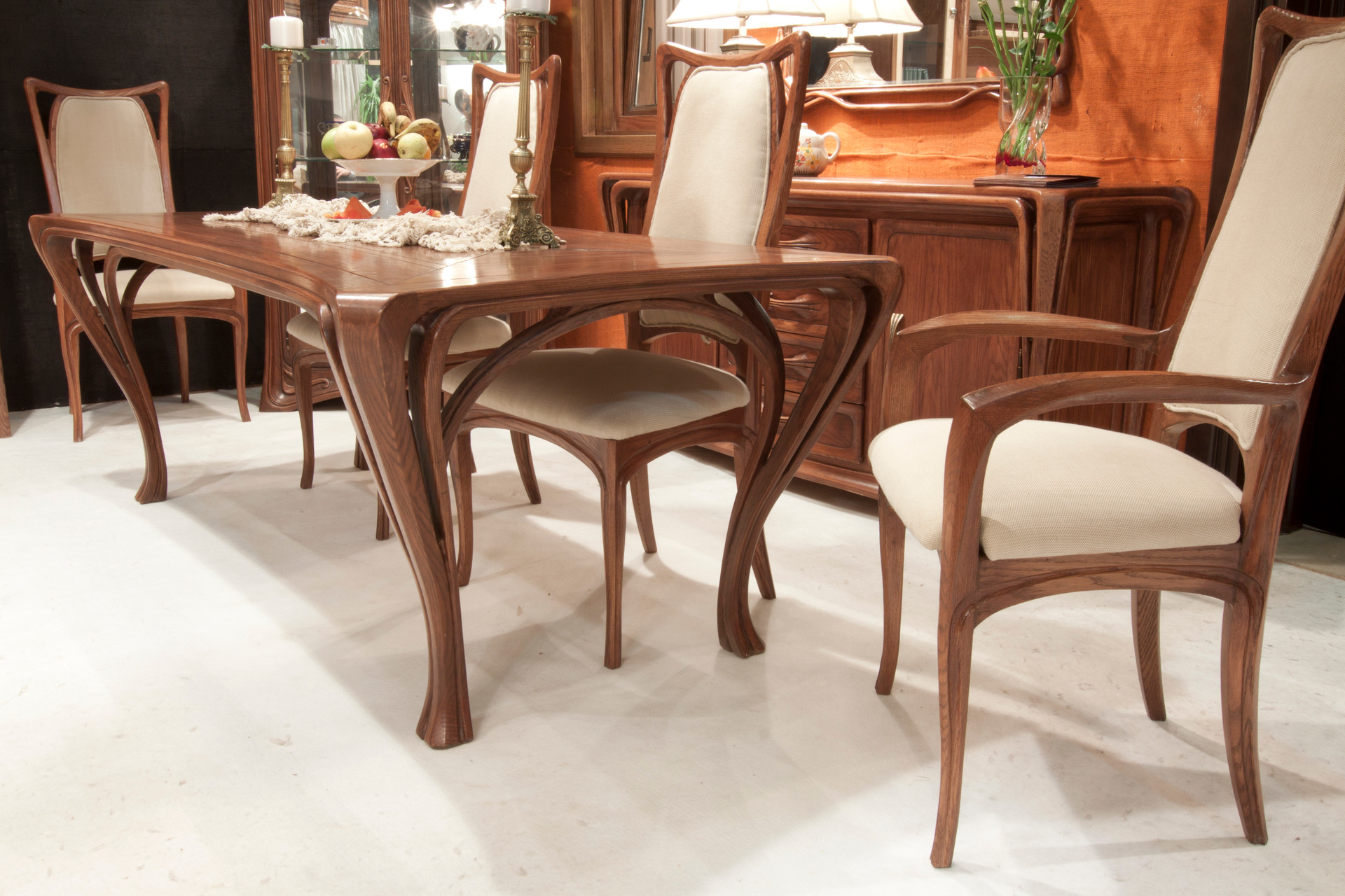 New Art Nouveau — custom woodwork — view 1