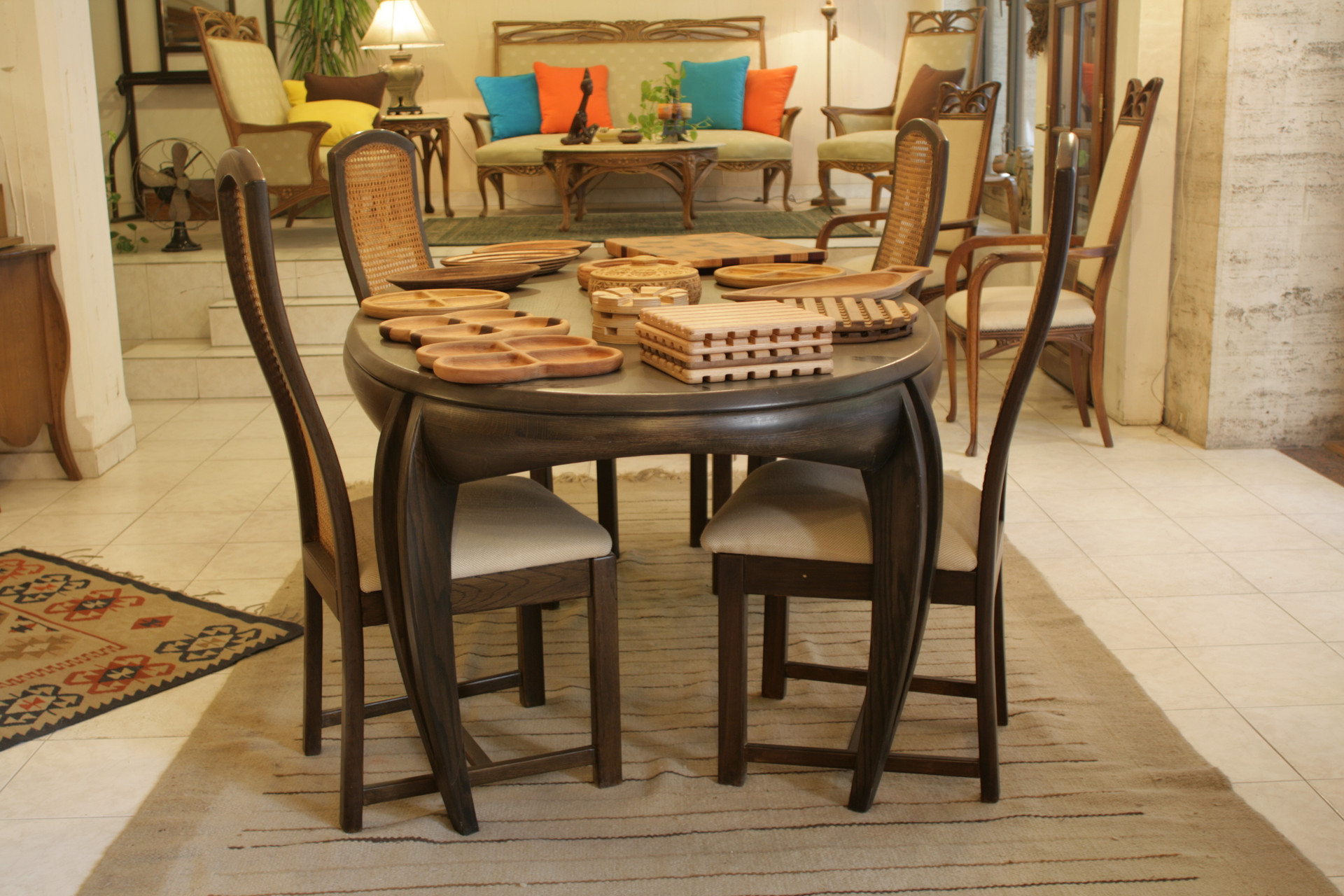 Oval — custom woodwork — view 4